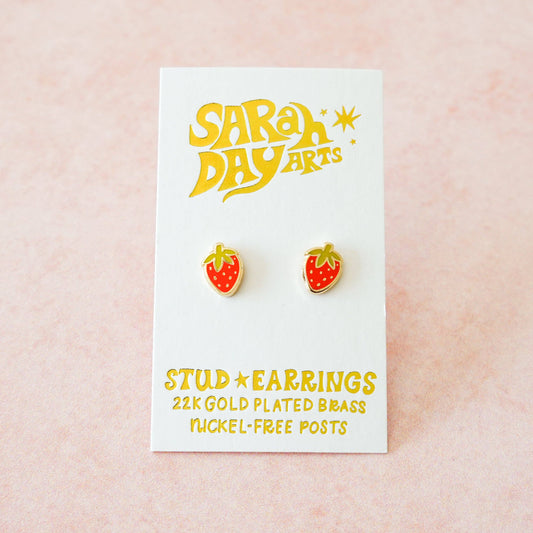 Strawberry Stud Earrings