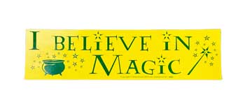 I Believe In Magic Bumper Sticker