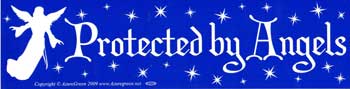 Protected By Angels Bumper Sticker