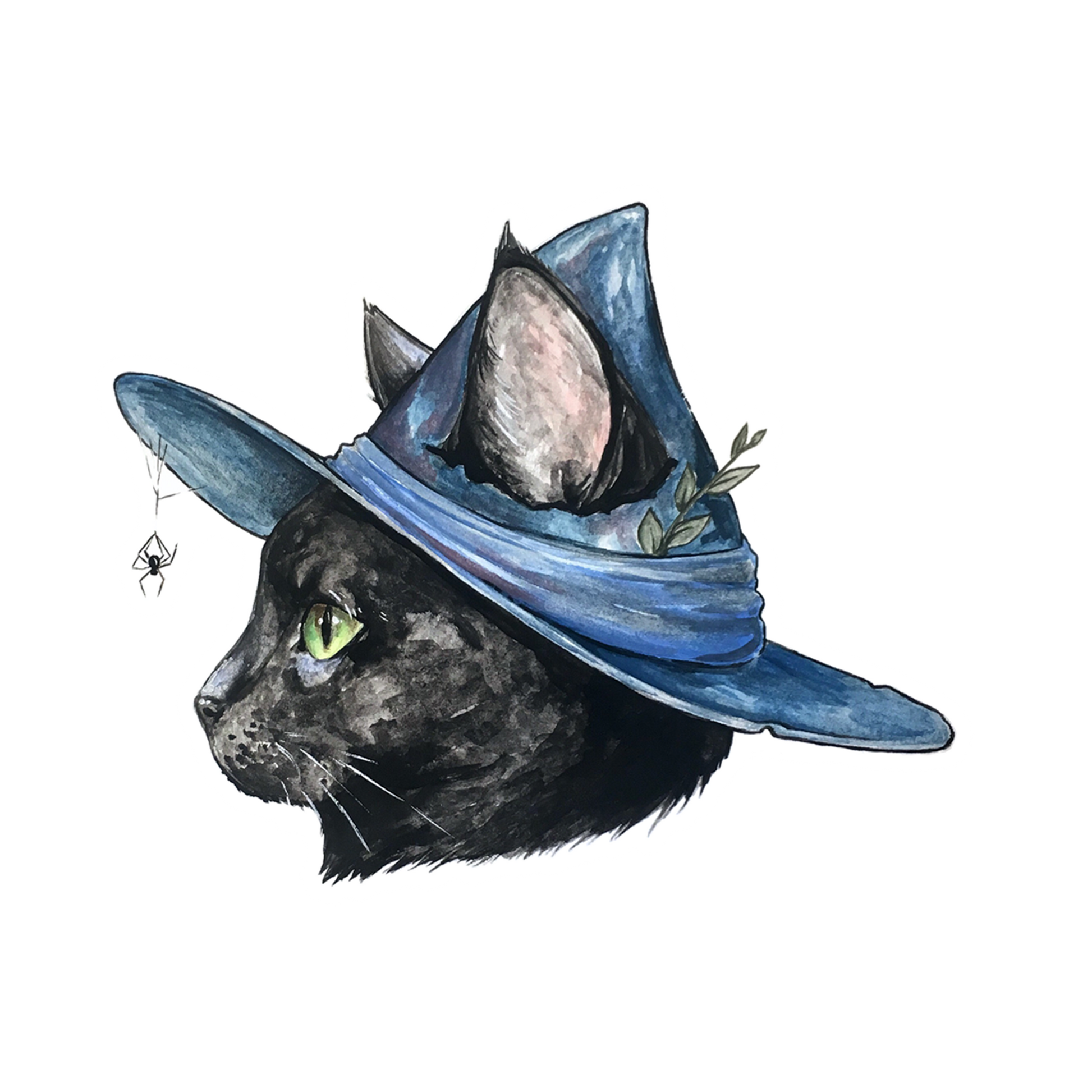 Witch Cat Sticker - Arcana