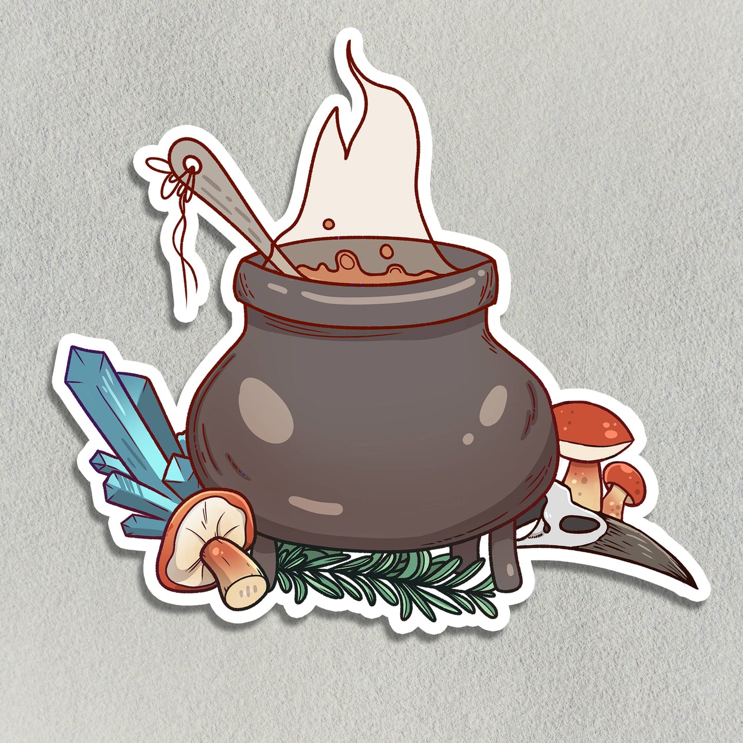 The Witch's Soup Pot Sticker - Arcana