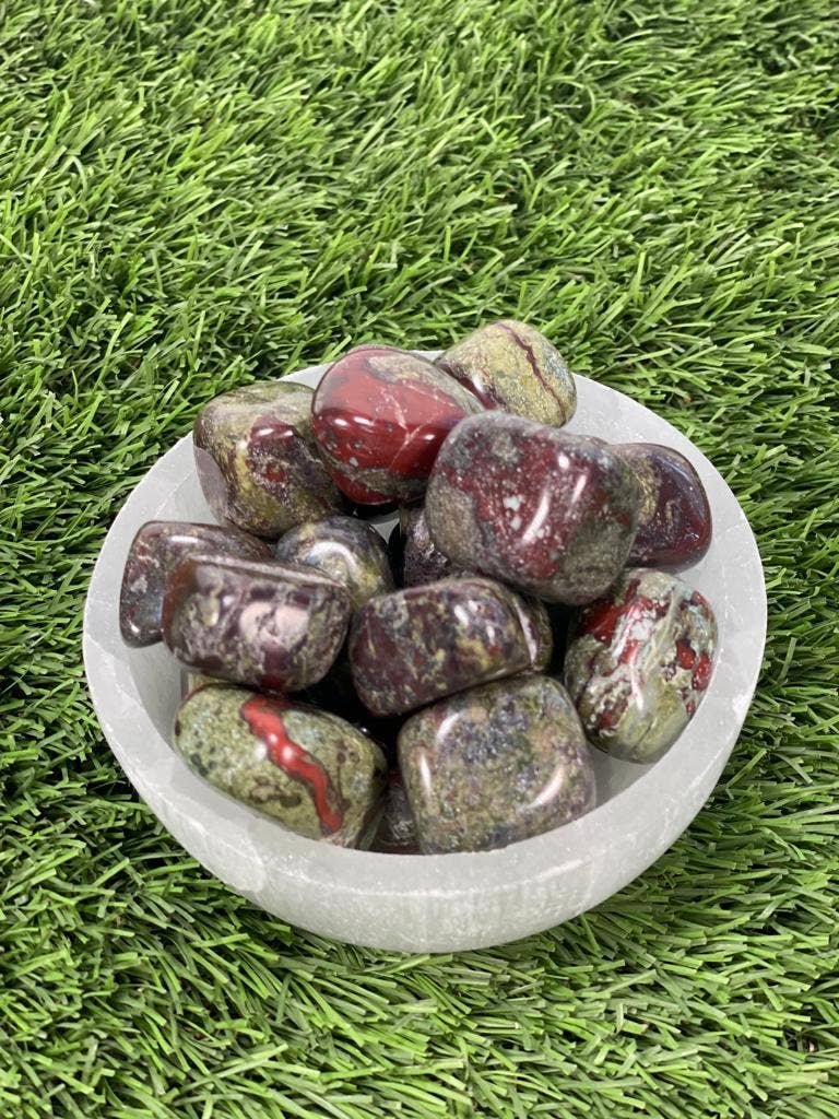 Dragon Bloodstone Tumbled Stones